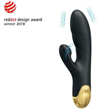 Vibratore di Lusso con 7 Vibrazioni e Suzioni, Silicone Oro 24 k